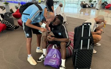 وصول بعثة بيراميدز إلى مطار الملك عبد العزيز للتحضير للعودة إلى القاهرة