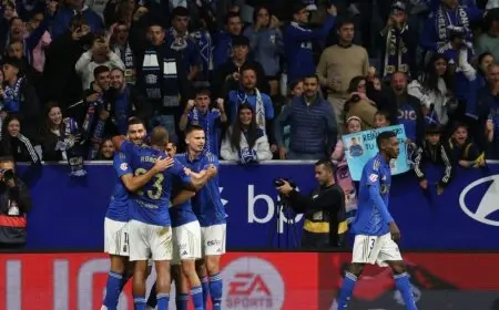 جوان غارسيا حارس برشلونة يتسبب في كارثة بمعركة أوفييدو بالدوري الإسباني