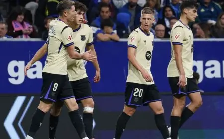 برشلونة يتألق في الشوط الثاني ويحقق انتصاراً مثيراً بنتيجة 3-1 على ريال أوفييدو