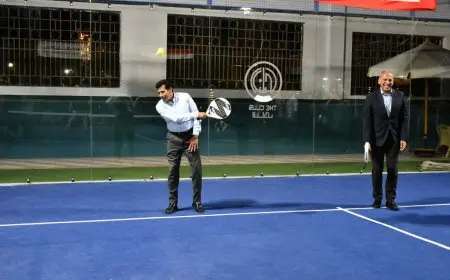 وزير الرياضة ومحافظ الجيزة يزيحان الستار عن ملاعب البادل المبتكرة بنادي النادي أكتوبر