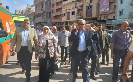 محافظ الغربية ينعى ضحايا حريق المحلة ويوجه بتقديم الدعم الشامل للعمال وأسرهم