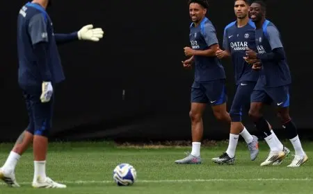 ماركينيوس يغيب عن مواجهة باريس سان جيرمان وبرشلونة ضربة قوية للفرنسيين
