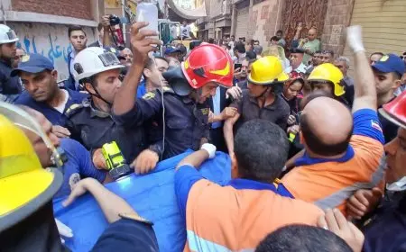 ارتفاع عدد الضحايا في حريق مصنع ملابس بالمحلة إلى 11 شخصا