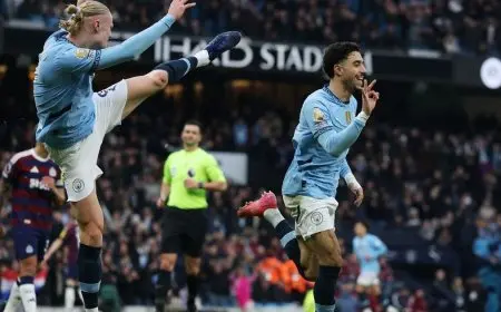 جوارديولا يعلن آخر مستجدات إصابات هالاند ومرموش وآيت نوري