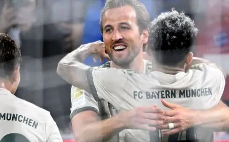 هاري كين يكسر أرقام رونالدو وهالاند في انتصار ساحق لبايرن ميونيخ