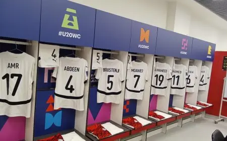 غرفة ملابس منتخب مصر تثير الحماس قبل مواجهة اليابان في مونديال الشباب بالصور