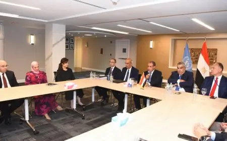 وزير الخارجية يجتمع مع وفد الأمم المتحدة والقنصلية العامة في نيويورك لتعزيز التعاون الدبلوماسي