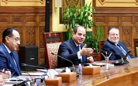 الرئيس السيسي يوجه بمضاعفة الجهود لاستمرار تراجع معدلات التضخم