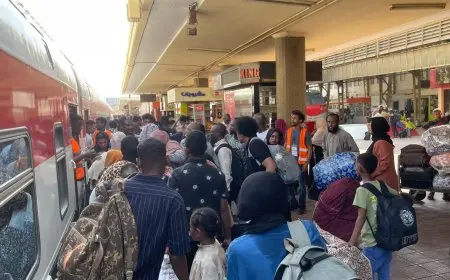 القطار الـ20 ينطلق ضمن مبادرة العودة الطوعية للسودانيين إلى أرض الوطن