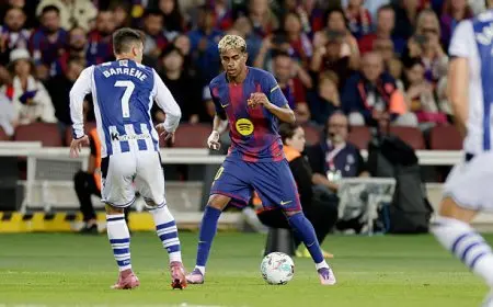 برشلونة ينتصر على سوسييداد ويتصدر الليجا بفارق كبير