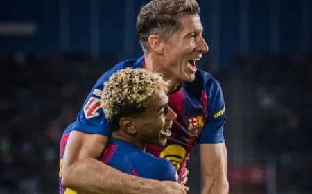 لامين يامال يقترب من تحطيم رقم قياسي لمحمد صلاح بعد ثوانٍ من مشاركته