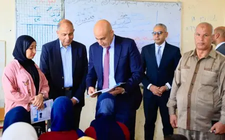 وزير التعليم يزور مدرسة تونة الجبل بالمنيا وسط أزمة نقص المدرسين