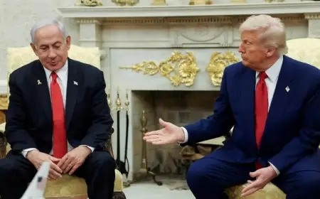 ترامب يرحب بنتنياهو ويعرب عن ثقته العالية في تحقيق اتفاق لإنهاء الصراع في غزة