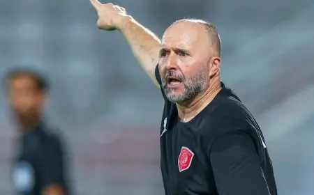 بلماضي يعبر عن عدم رضاه ويؤكد: الدحيل يستحق الفوز على الأهلي