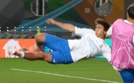 غونزالو يتألق بمهارة هوائية مذهلة في تدريبات ريال مدريد