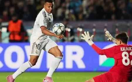 ريال مدريد يتفوق بخماسية على ألماتي ويستعيد عافيته في دوري أبطال أوروبا