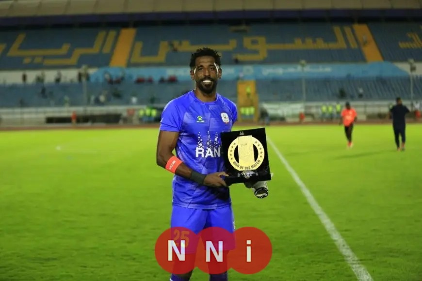 سعييد شيكا يفوز بجائزة أفضل لاعب في مباراة المصري ضد فاركو