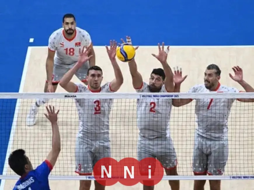 منتخب تونس يخرج من مونديال الطائرة بخسارة 3-0 أمام تشيكيا في دور الـ16