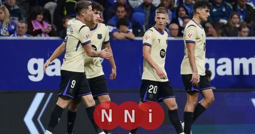 برشلونة يتألق في الشوط الثاني ويحقق انتصاراً مثيراً بنتيجة 3-1 على ريال أوفييدو