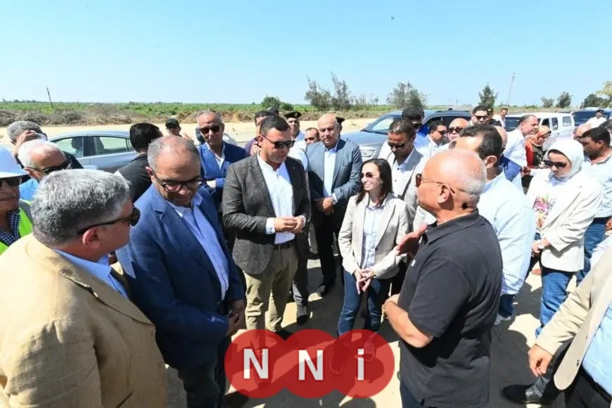 جولة تفقدية لوزير الإسكان ومحافظ البحيرة في مشروع ازدواج خط مياه وادي النطرون