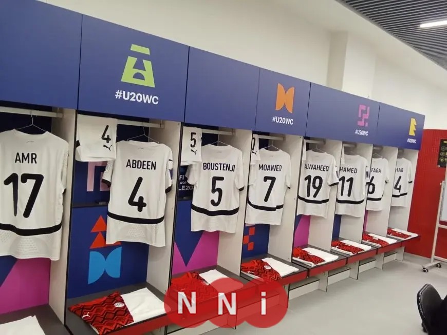 غرفة ملابس منتخب مصر تثير الحماس قبل مواجهة اليابان في مونديال الشباب بالصور