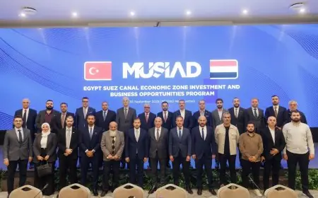 لقاء رئيس اقتصادية قناة السويس مع اتحاد رجال الأعمال المستقلين MUSIAD لبحث التعاون الاقتصادي وزيادة الاستثمارات
