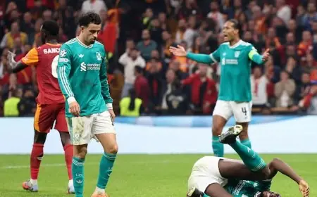 صلاح يشارك في هزيمة مفاجئة لليفربول أمام جلطة سراي بدوري أبطال أوروبا