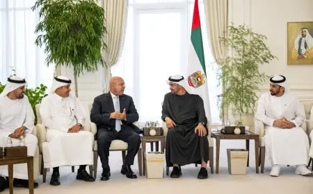 رئيس الإمارات يلتقي الوزراء المشاركين في مؤتمر جلوبال ريل 2025 لتعزيز التعاون الدولي