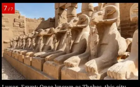 الأقصر تتألق في قائمة أعرق 6 مدن عالمية حسب اختيار الصحف الهندية