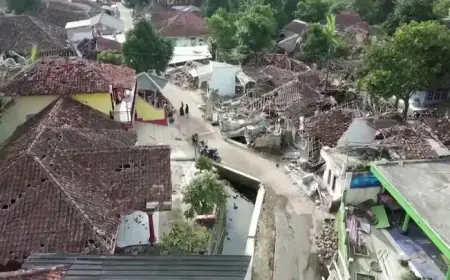 زلزال قوي بقوة 6.1 درجات يهز إقليم الملوك في إندونيسيا