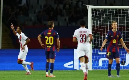 باريس سان جيرمان يحقق فوزًا مثيرًا على برشلونة في دوري أبطال أوروبا