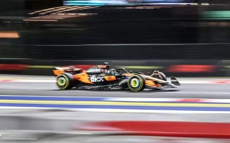 بياستري يتصدر التجارب الحرة في سباق فورمولا 1 بجائزة سنغافورة