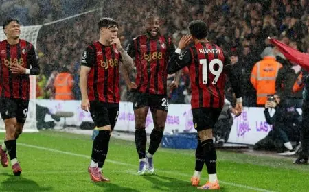 بورنموث يتفوق على بداية ليستر التاريخية وينافس العمالقة في الدوري الإنجليزي