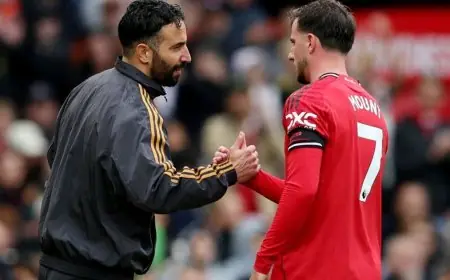 أموريم يثني على نضج مانشستر يونايتد ويتحدث عن تألق الحارس لامينز