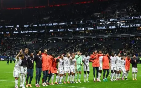 بايرن ميونيخ يسجل رقماً قياسياً مبهراً باكتساح آينتراخت فرانكفورت