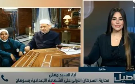 آية مهني تتحدث عن رحلتها مع تحدي السرطان والإعاقة وتكريم الإمام الأكبر لها