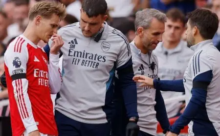 إصابة تحرم أرسنال من نجمه أوديغارد في تشكيلة النرويج الرئيسية