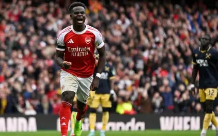 أرسنال يستعد لتجديد عقد ساكا في غضون أسبوع