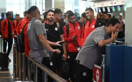 بعثة منتخب مصر تصل إلى المغرب للمشاركة في كأس العرب
