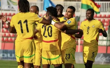 غانا تقترب من التأهل لكأس العالم بانتصار ساحق على إفريقيا الوسطى