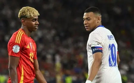 كيليان مبابي يحث على ترك لامين يامال “الرائع” في سلام