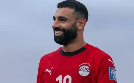 غياب محمد صلاح عن مواجهة مصر وغينيا بيساو في مباراة احتفالية