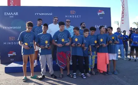 اتحاد السباحة ينظم ختاماً مذهلاً لبطولة كرة الماء الشاطئية بمشاركة 4 أندية متميزة