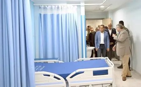رئيس الوزراء يزور مشروع مستشفى طوخ المركزي للتطوير والابتكار