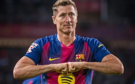 برشلونة يحدد قرار مصير ليفاندوفسكي المرتقب