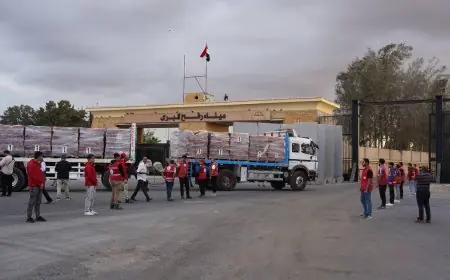 الهلال الأحمر المصري يعلن رفع حالة التأهب القصوى في المراكز اللوجيستية بالعريش لزيادة الاستعدادات