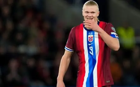 سبب ترك إيرلينغ هالاند معسكر منتخب النرويج بعد تحقيق الهاتريك