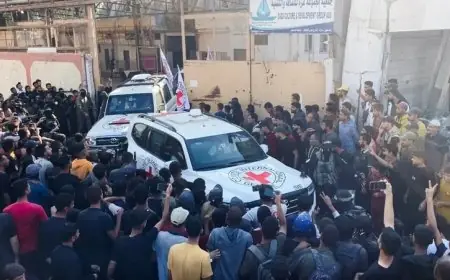 جيش الاحتلال يتسلم 7 رهائن في الدفعة الأولى لعملية تبادل بإشراف الصليب الأحمر