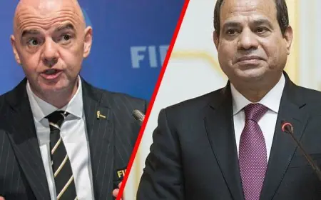 الرئيس السيسي يلتقي إنفانتينو في قمة السلام بشرم الشيخ لتعزيز التعاون الدولي