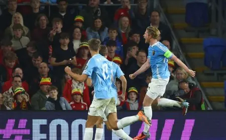 بلجيكا تستعيد صدارة مجموعتها في تصفيات المونديال بفوز مثير على ويلز